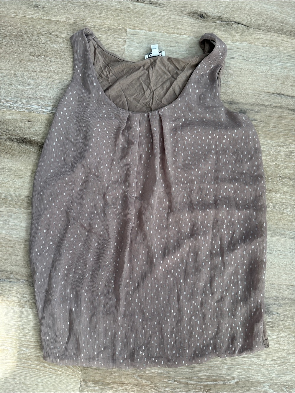 Express Mauve Dot-Print Sleeveless Camisole